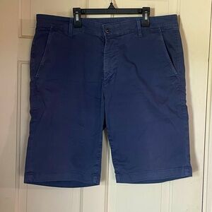 AG Adriano Goldschmied Shorts Mens 36R Blue Relaxed Stretch Chino Preppy Casual